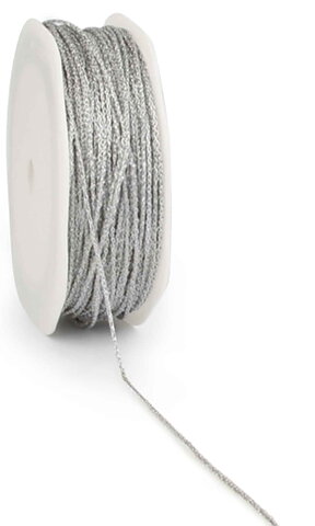 Metallique Band Silver 1 meter / 50M på en rulle