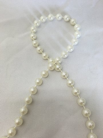 Band   Pearls Vit 8mmx 1M