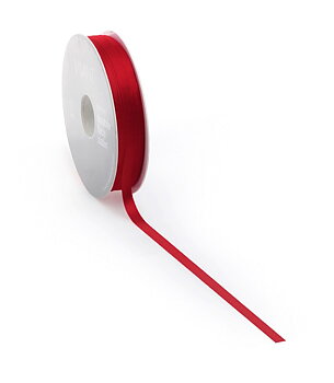Satinribbon Julröd 25m