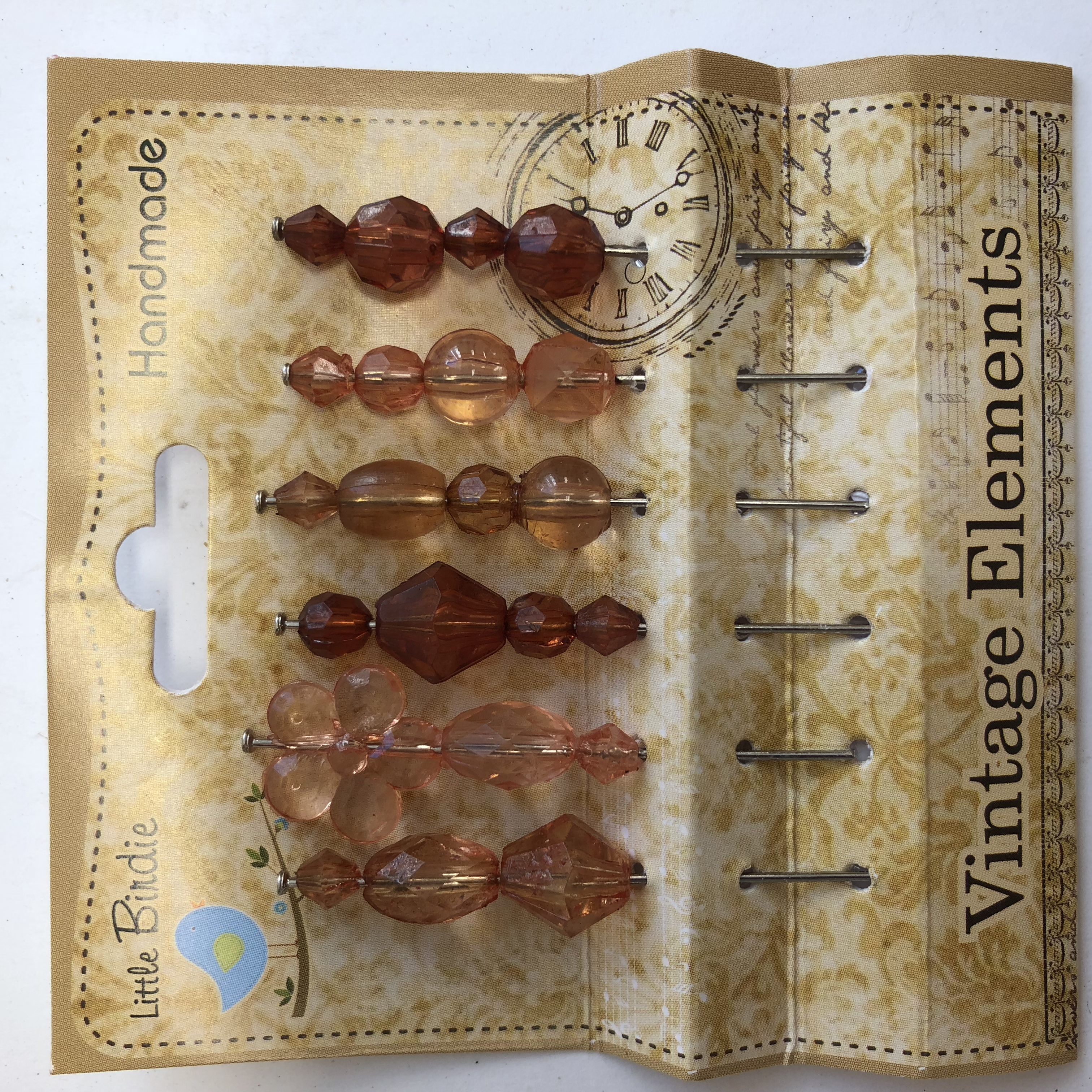 Clear Decorative Pins -Bruna  Nyanser