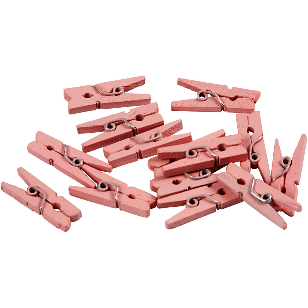 Mini klädnypor Rosa