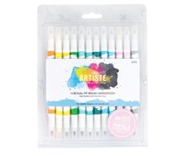 Dual Tip Brush Markers - Pastels - 12st