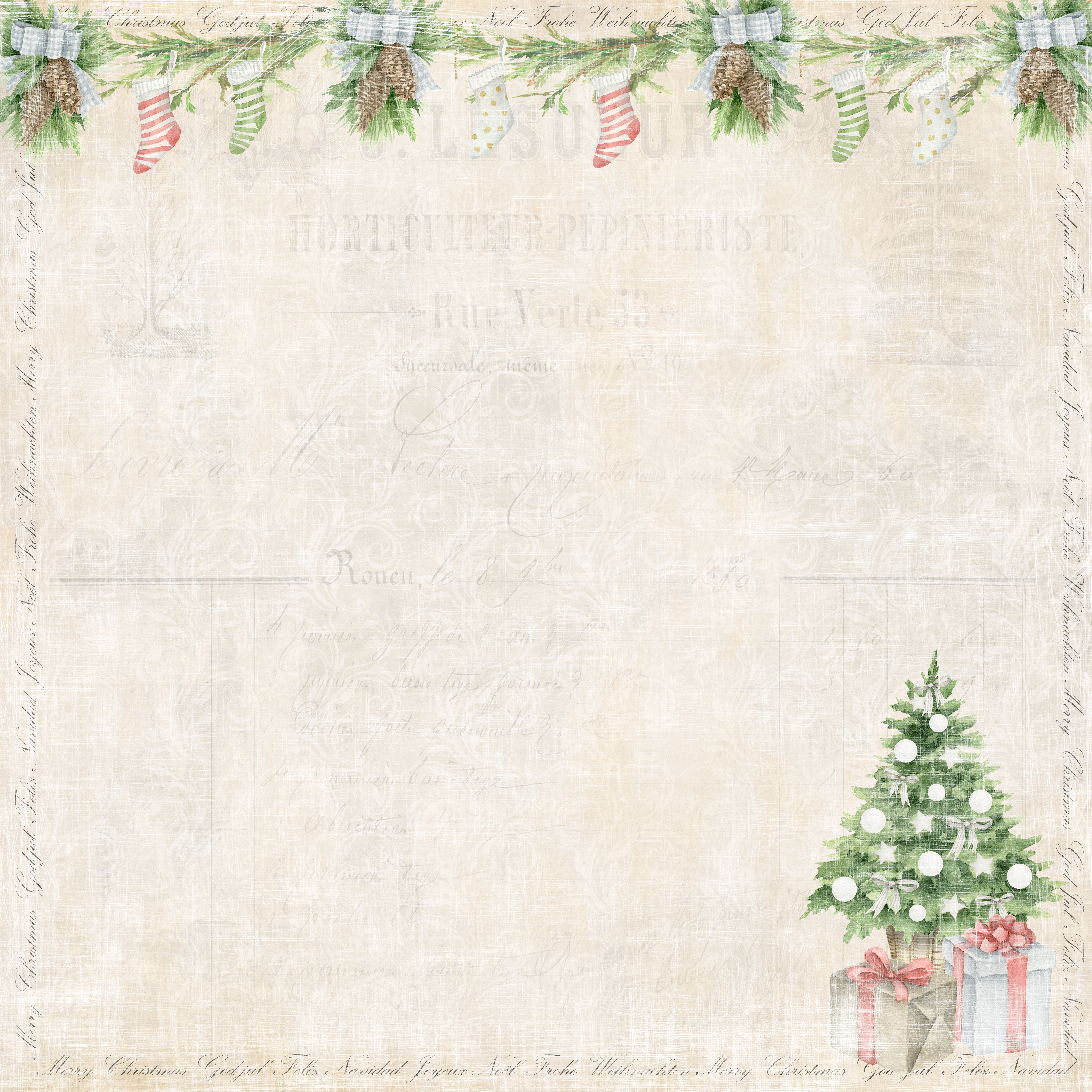 Papper Reprint - Celebrate Christmas - Christmas eve