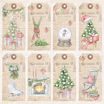 Papper Reprint - Celebrate Christmas - Tags