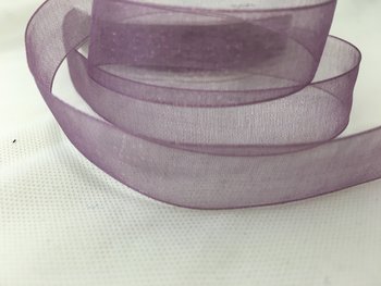 Band Organza 15mm Ljunglila 50M
