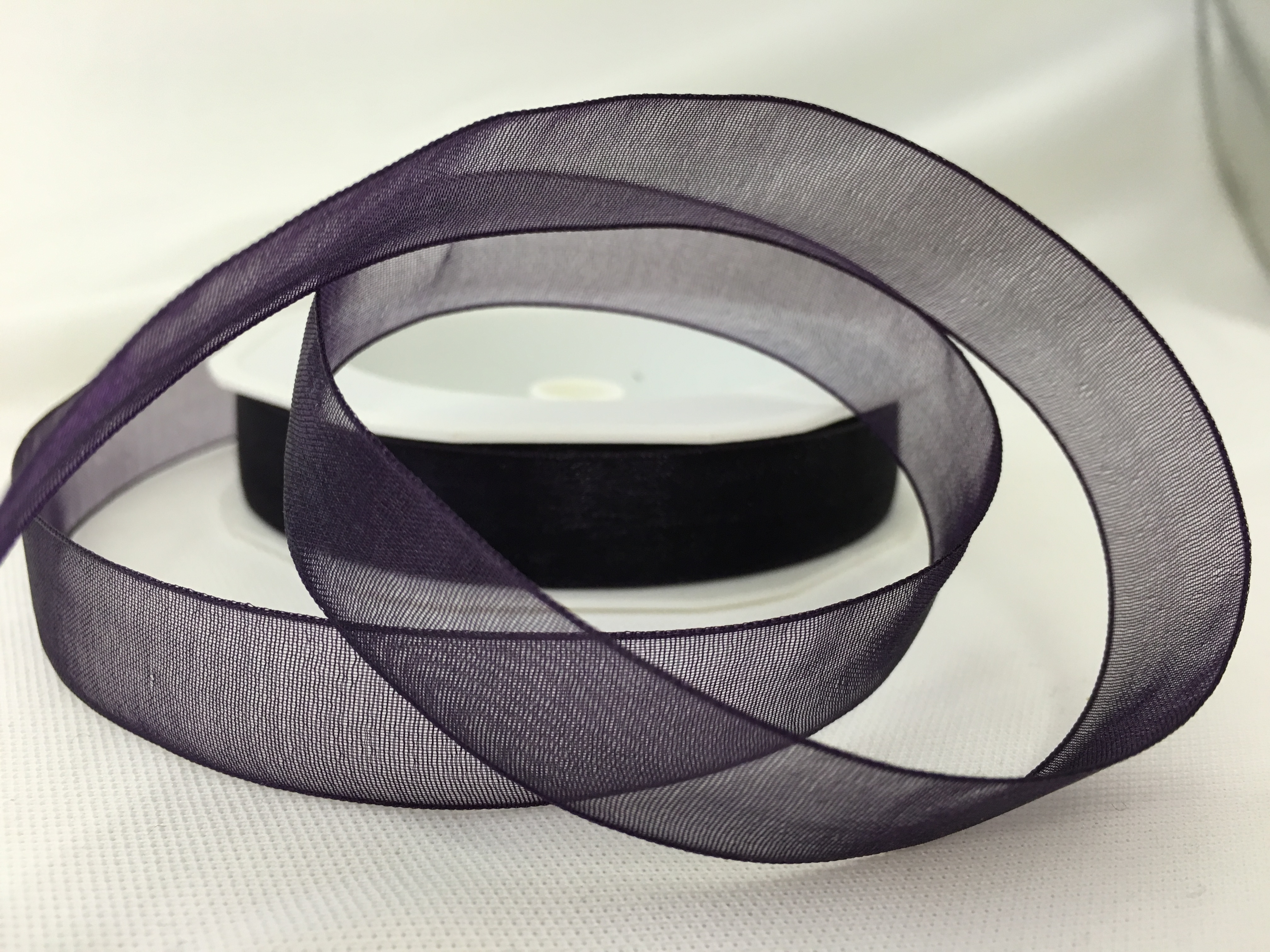 Band Organza15mm  lila 20M