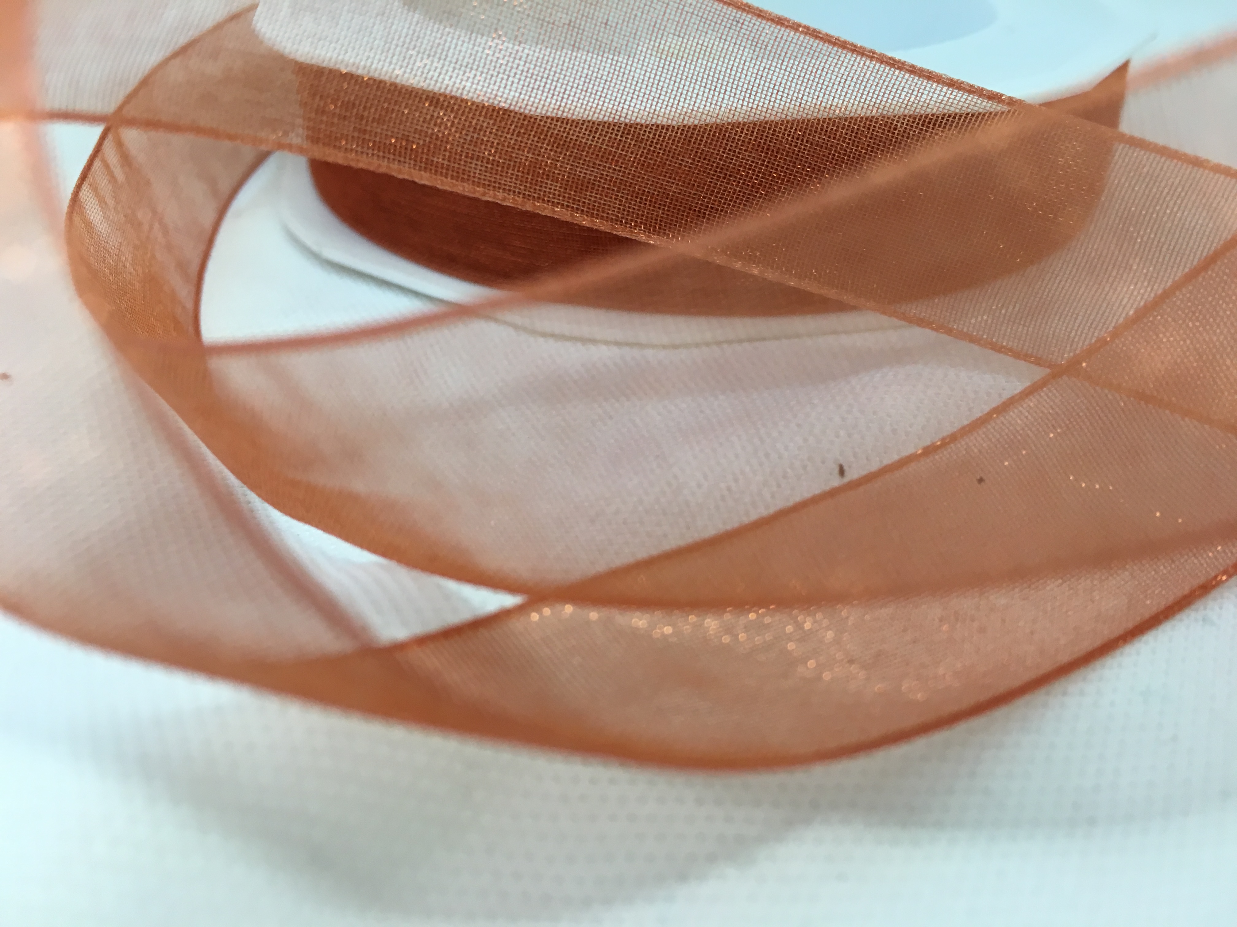 Band Organza15mm Topaz 20M