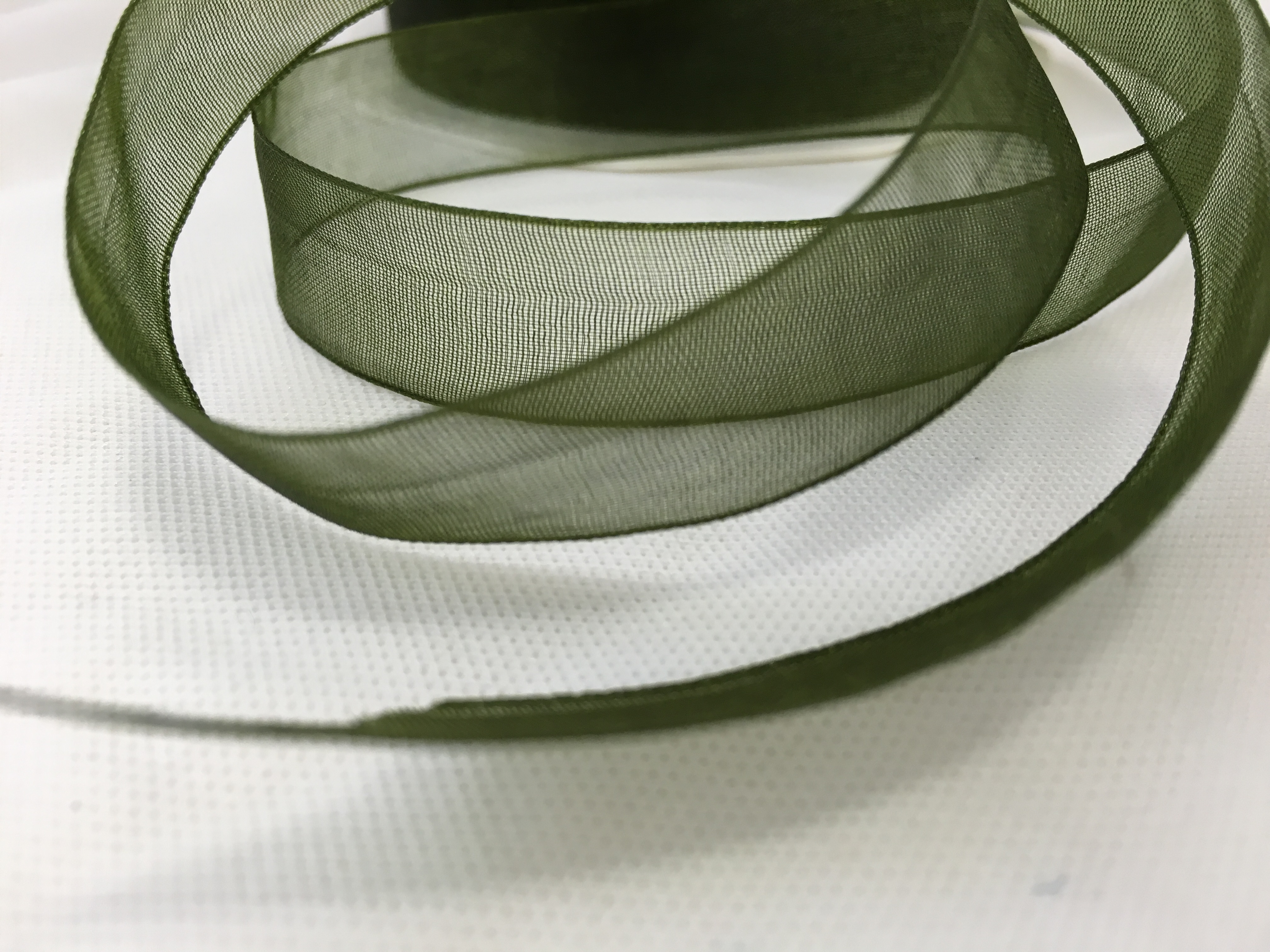 Band Organza 15mm MossGrön 50M