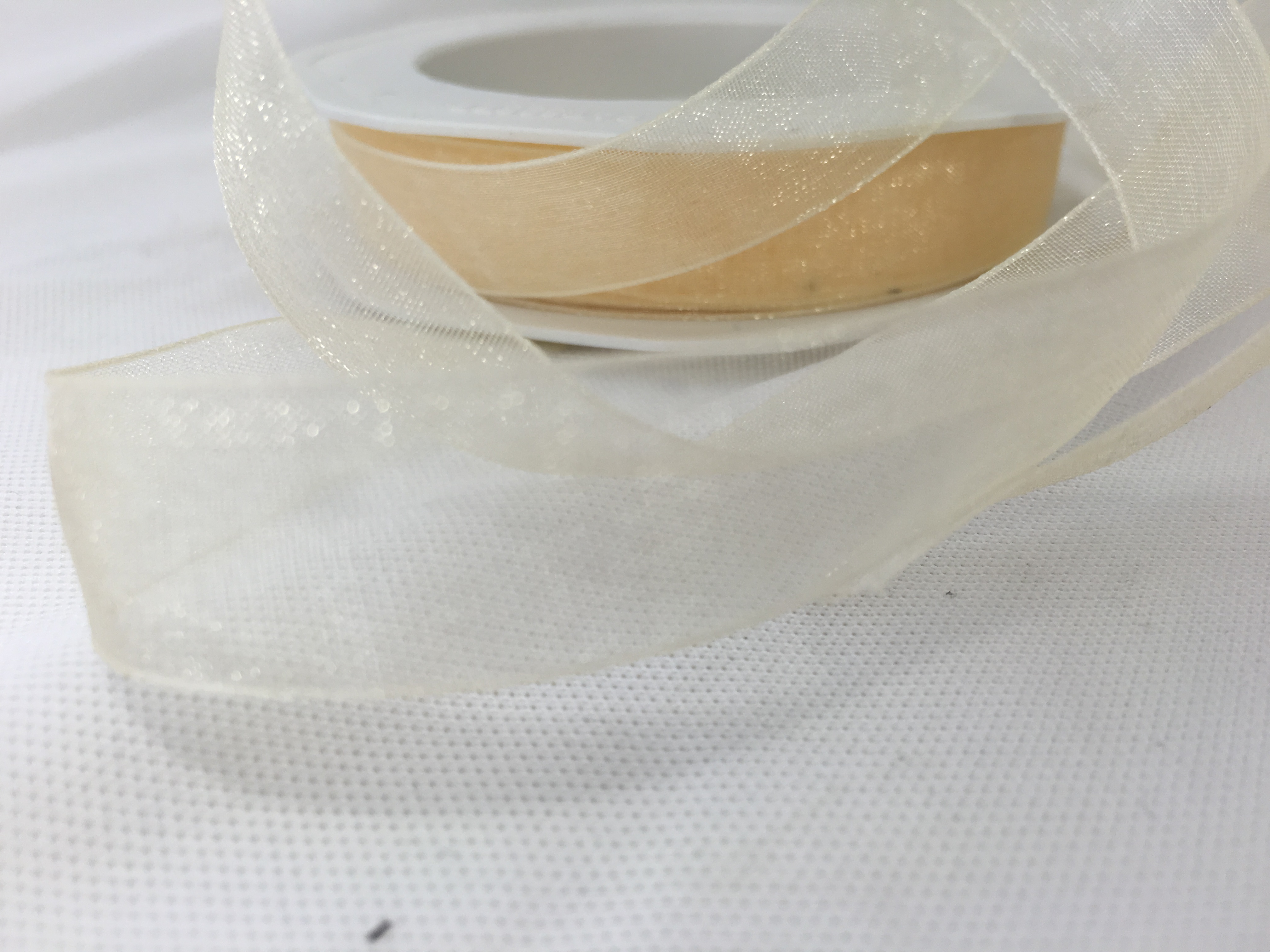 Band Organza 15mm Creme 50M
