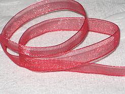 Band Organza Julröd 3M
