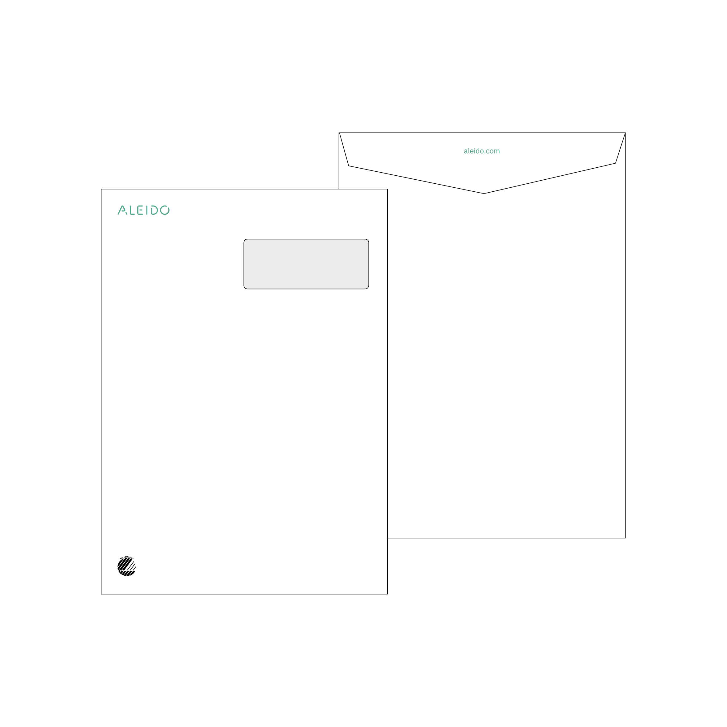 C4 windowed Envelope, 100-pack