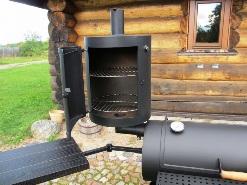 Universal Grill Smoker 16" / 4mm / with smokehouse - 7