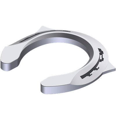 HÄSTSKO ALUMINIUM BLACKSMITH CAKLB ROLLING BROKEN HEELS ,PAR