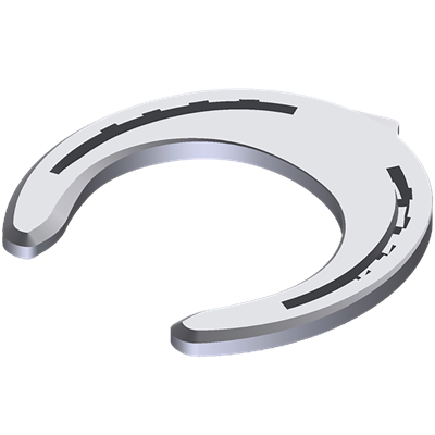 HÄSTSKO ALUMINIUM BLACKSMITH LCKAB FRONT WIDE TOE ,PAR
