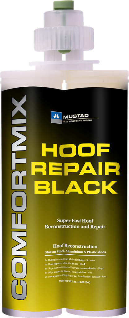 HOVPLAST COMFORT MIX HOOF REPAIR  SVART/VIT