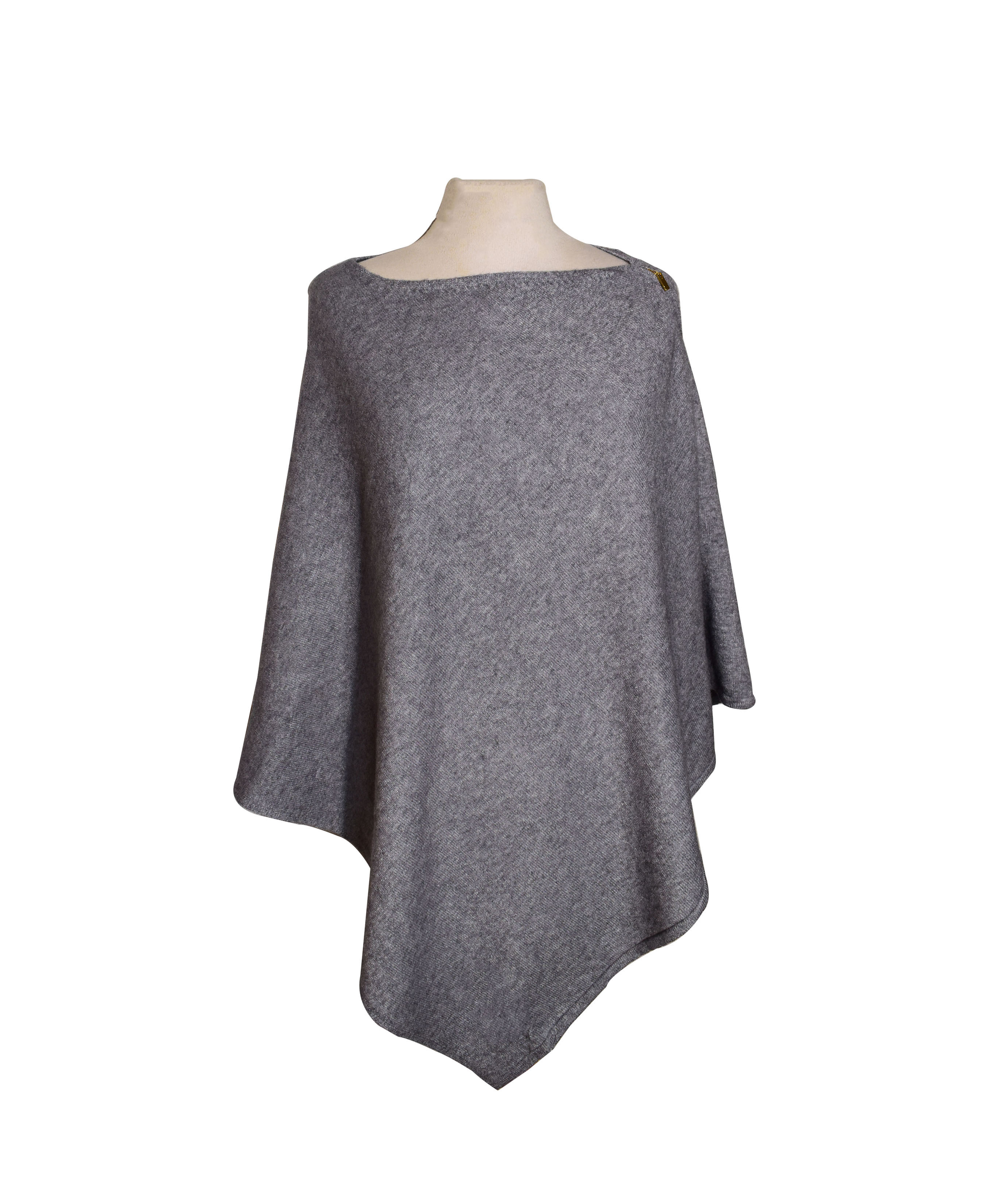 Poncho med cashmere - 3