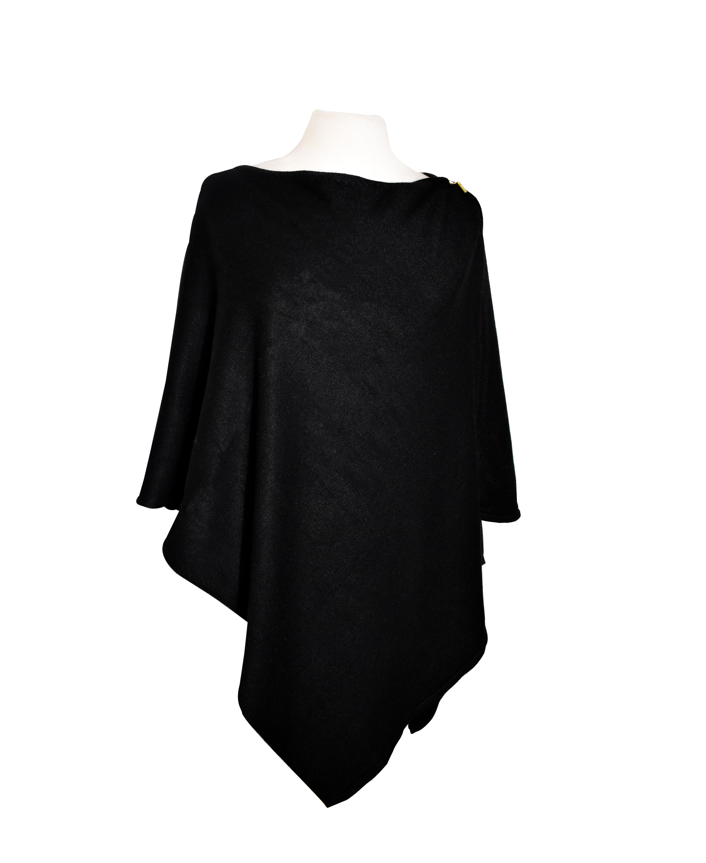 Poncho med cashmere - 4