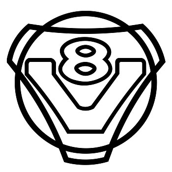 Scania V8 dekal