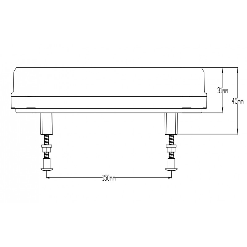 Baklykta LED 7 funktioner NEON - 3
