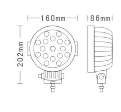 Arbetsbelysning combo 17xLED 51W - 2