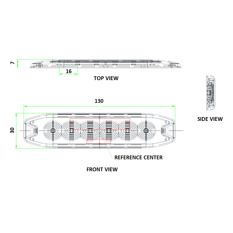 Blixtljus Strobe LED superslim 9w/12w/18w - 6