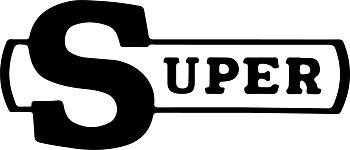 Retro Supermärke  dekal