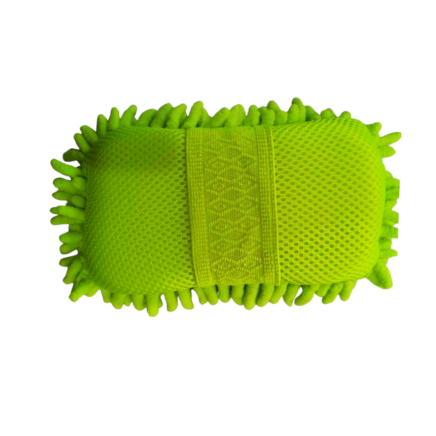 Tvättsvamp i mikrofiber - Grön - 2