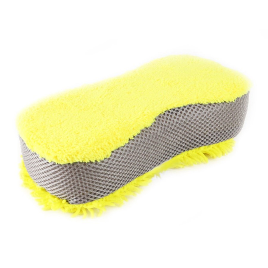 Tvättsvamp i mikrofiber - Gul - 2