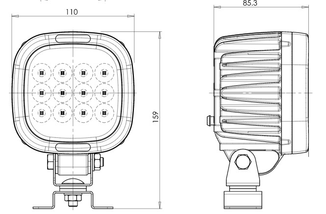78W LED arbetsbelysning 8000Lm - 4