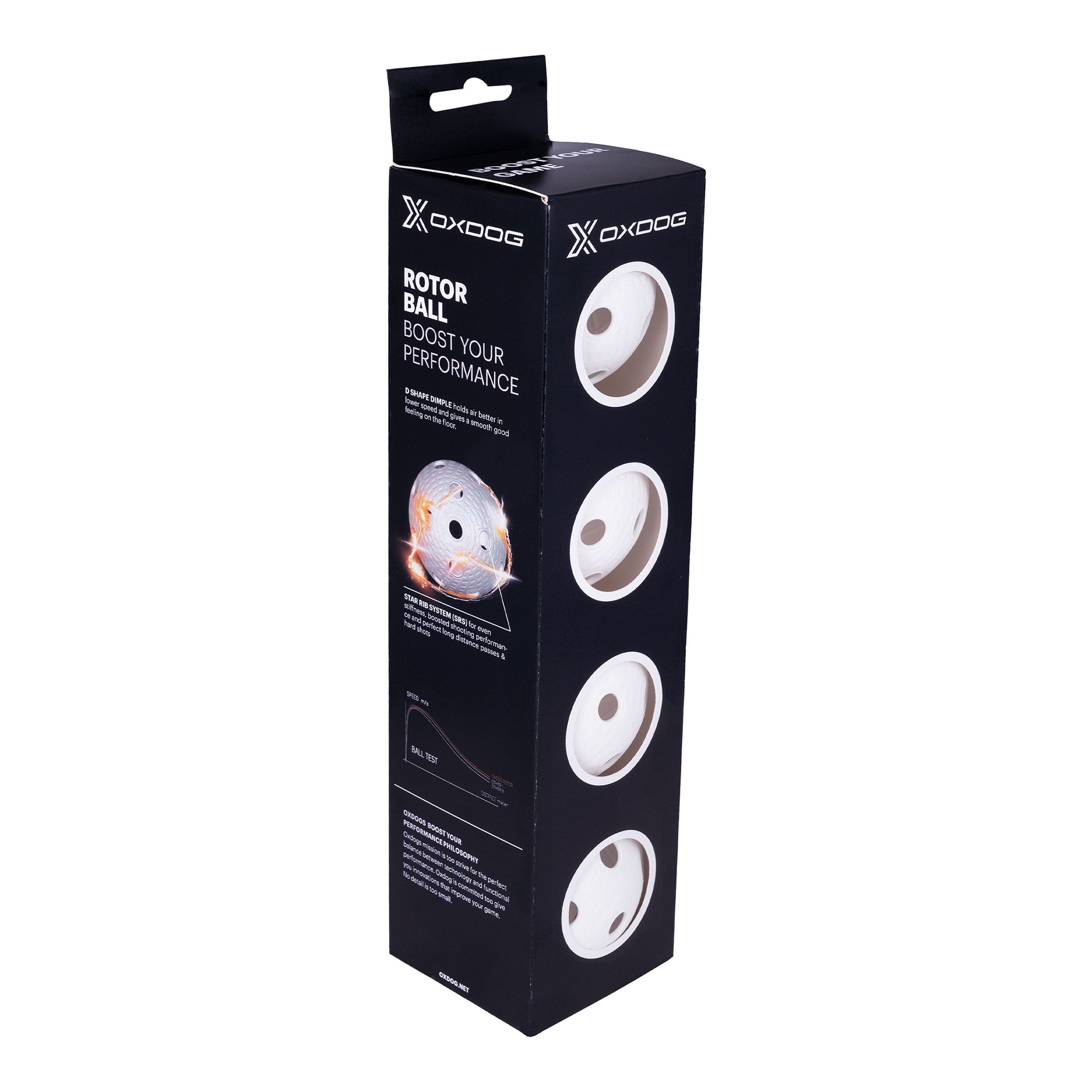 Oxdog  Rotor  4Pcs Innebandybollar - 2