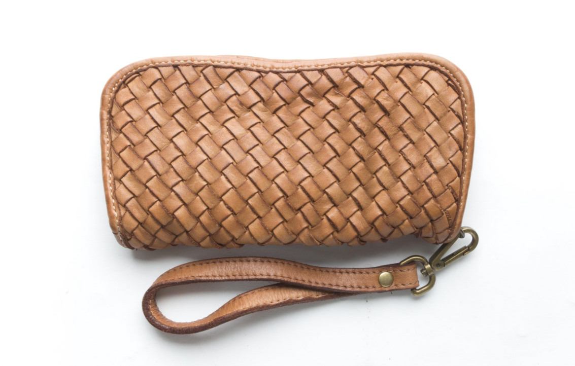 CasaComo Italian leather clutch , Milan