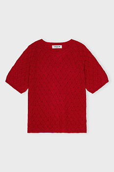Care by Me, CHRISTINE Cashmere sweater, cherry red