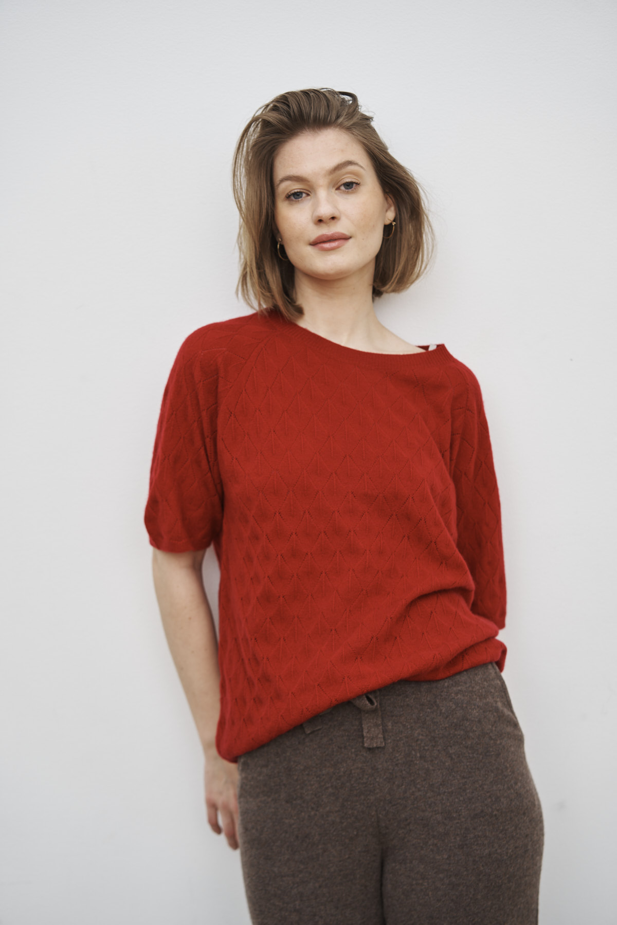 Care by Me, CHRISTINE Kashmirtrøje, cherry red - 2