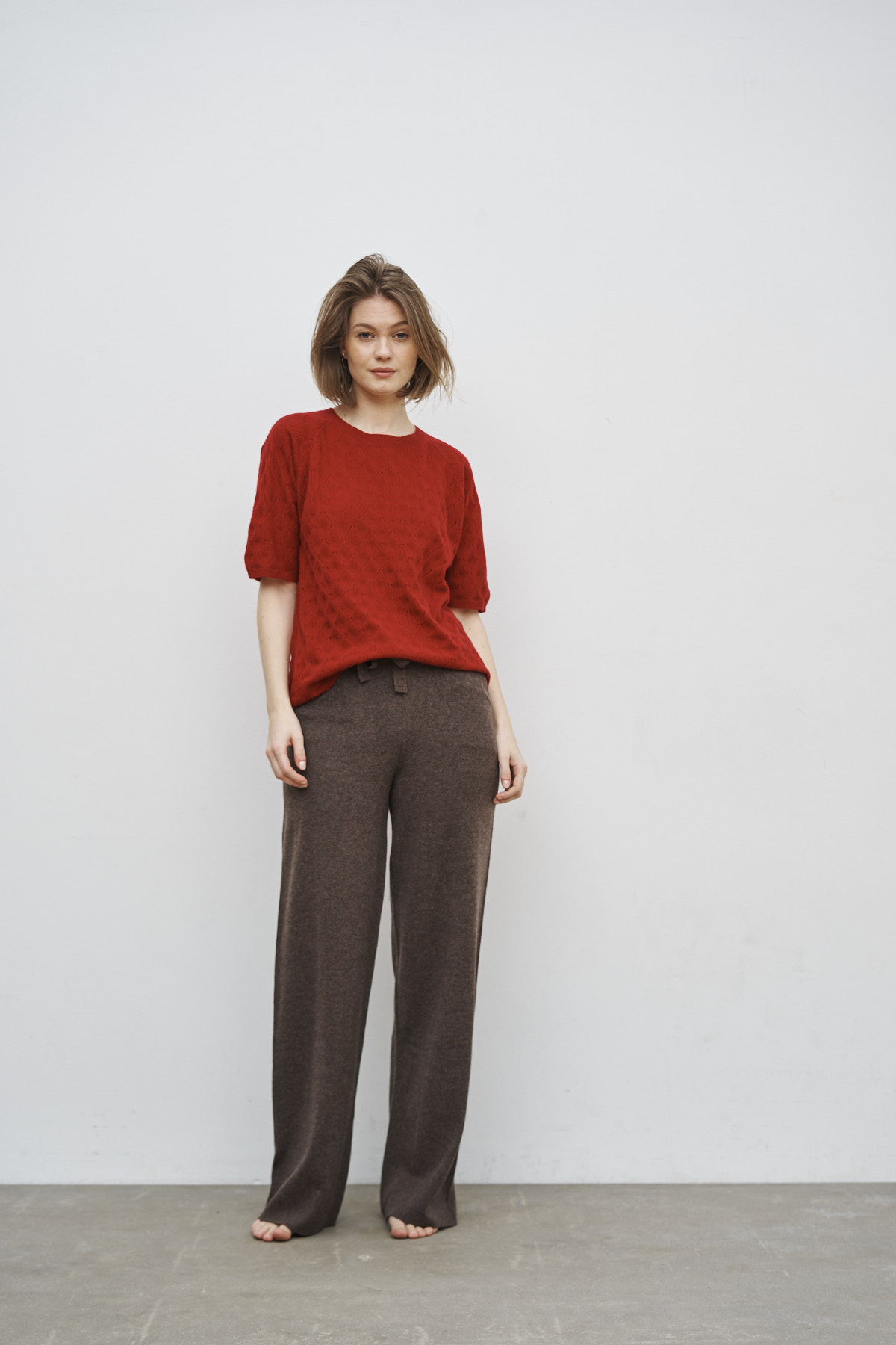 Care by Me, CHRISTINE Kashmirtrøje, cherry red - 3