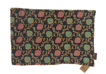 Quote, Sari vintage kudde 60x40, rosa/mint