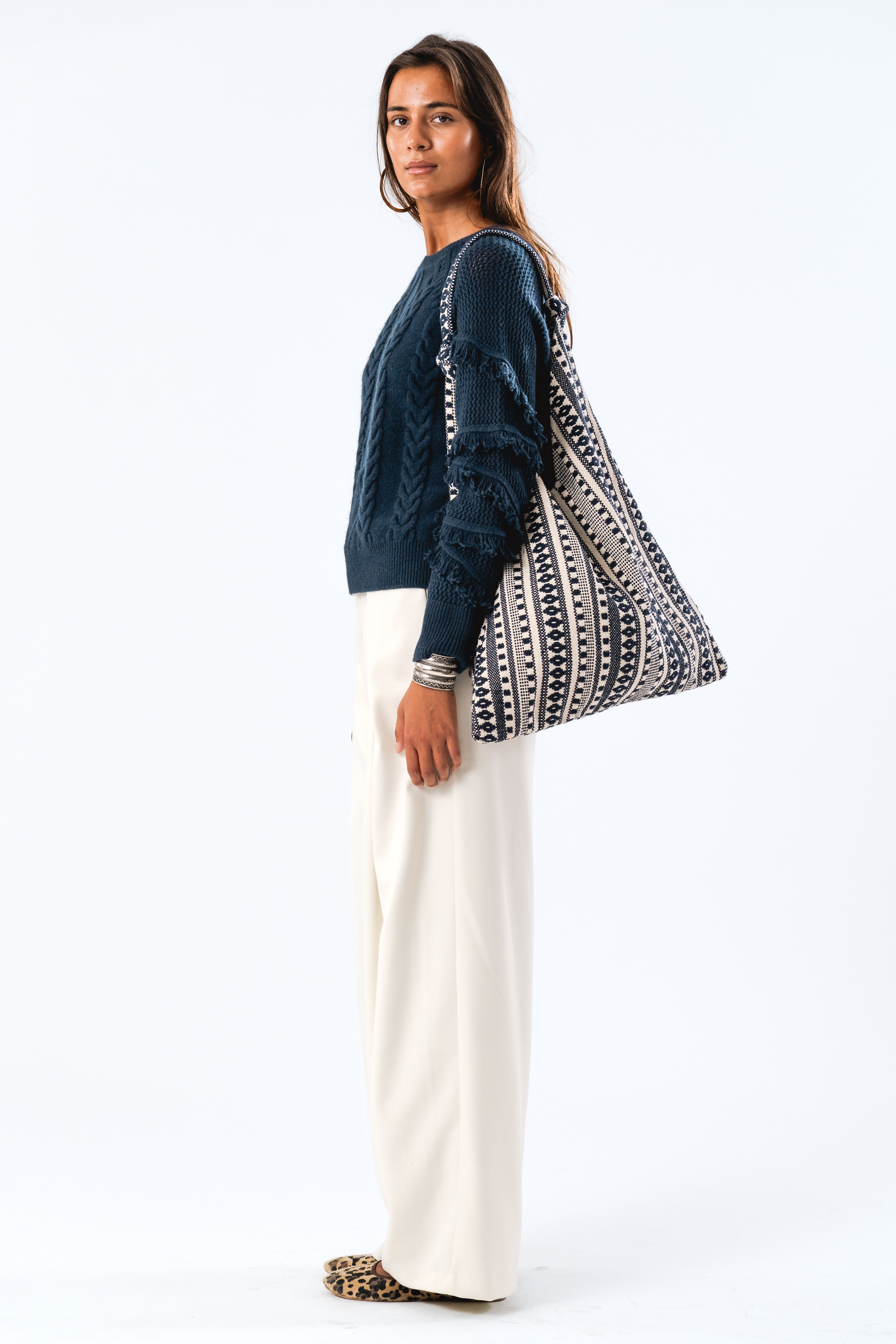 Lollys Laundry, TayLL Hobo bag, blue/beige
