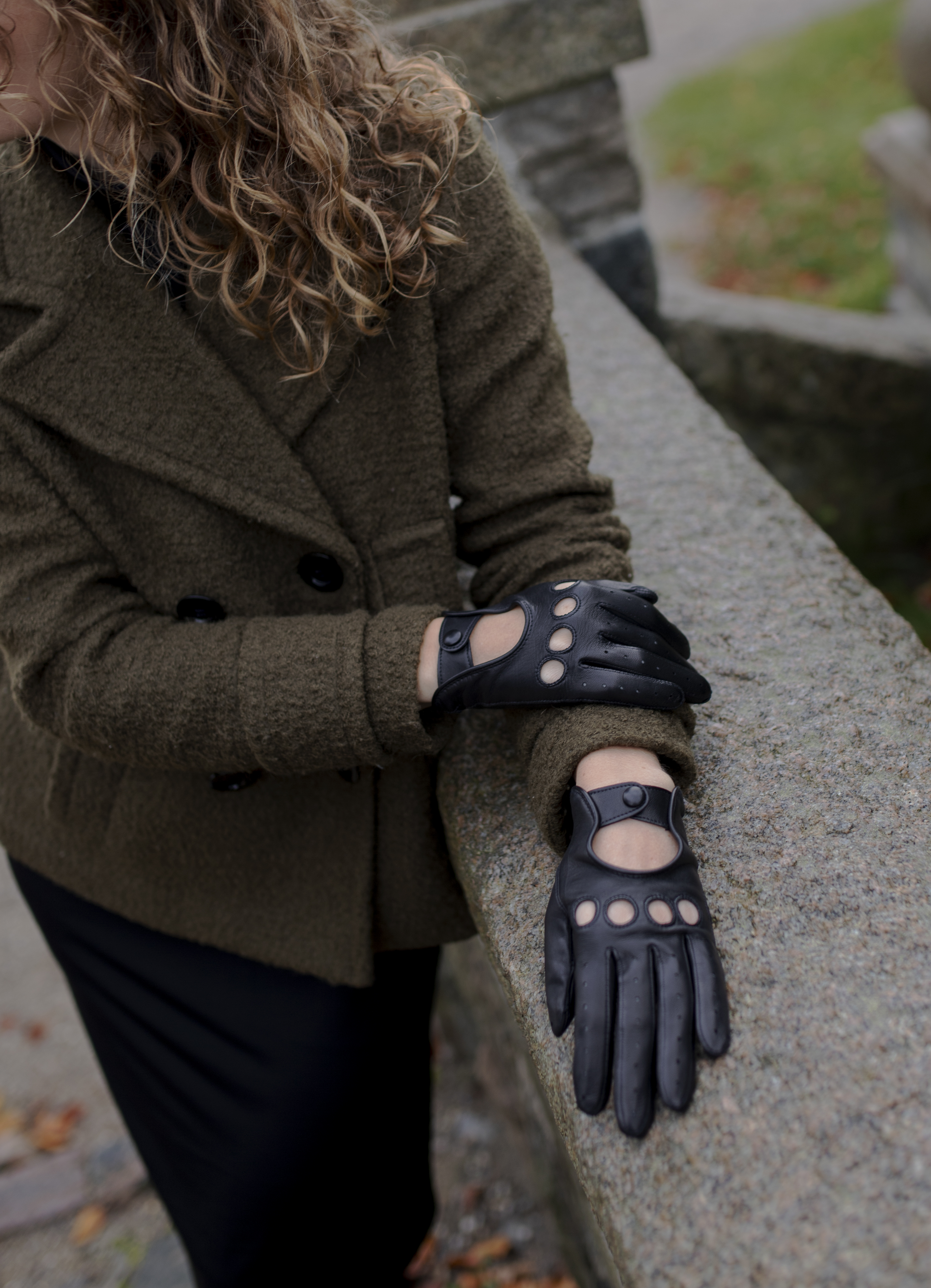 Rhanders Gloves, driving gloves, black - 6