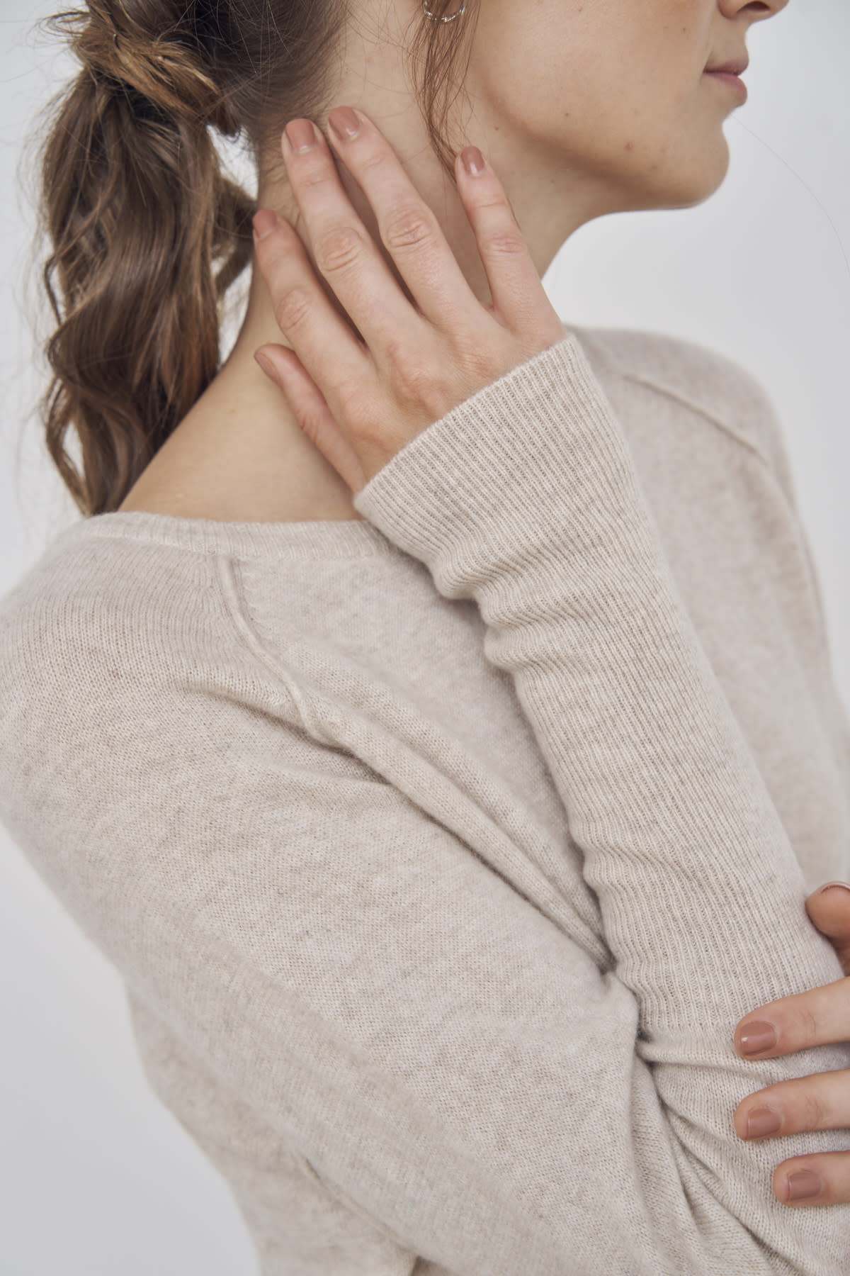 Care by Me, FAITH Cashmere sweater, dark beige - 4