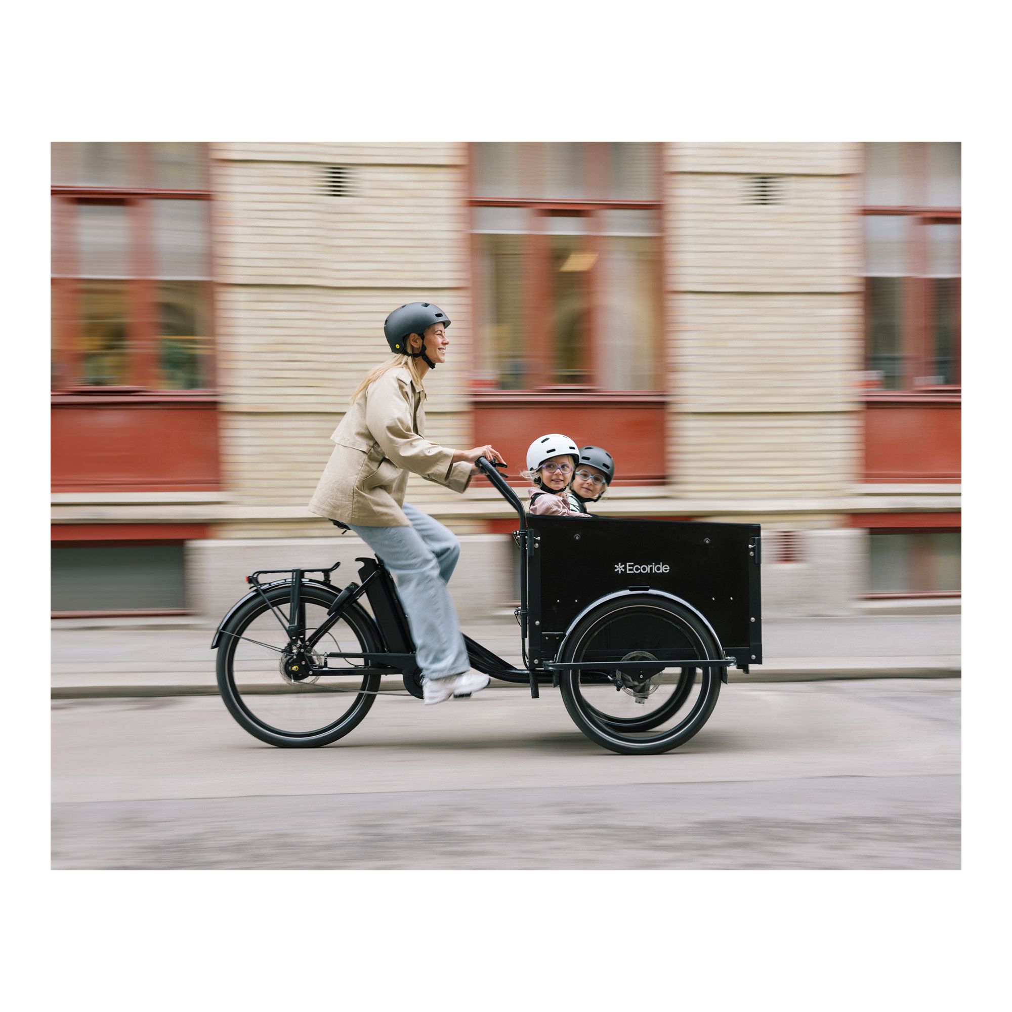 Ecoride Loader 401 Mittmotor, Kejda, Skivbroms Elcykel Lådcykel - 3
