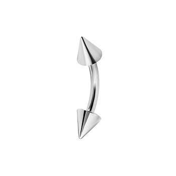 Banana barbell med spikes - 1,6 mm