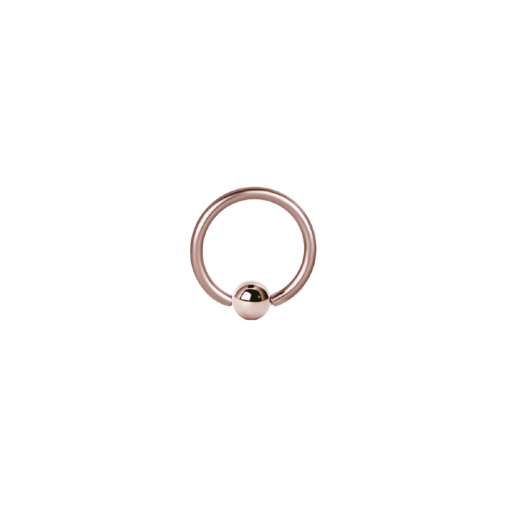 Ball Closure Ring - 1,2 mm - Roséguld