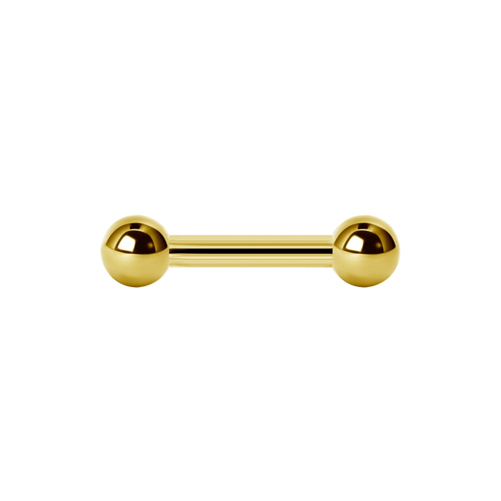 Barbell - 1,6 mm - 5 mm - Guld