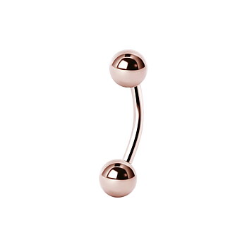 Banana barbell - 1,6 mm - Roséguld
