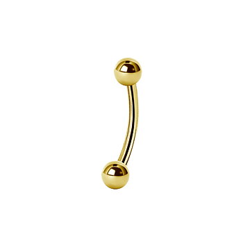 Micro banana - 1,2 mm - 3 mm - guld
