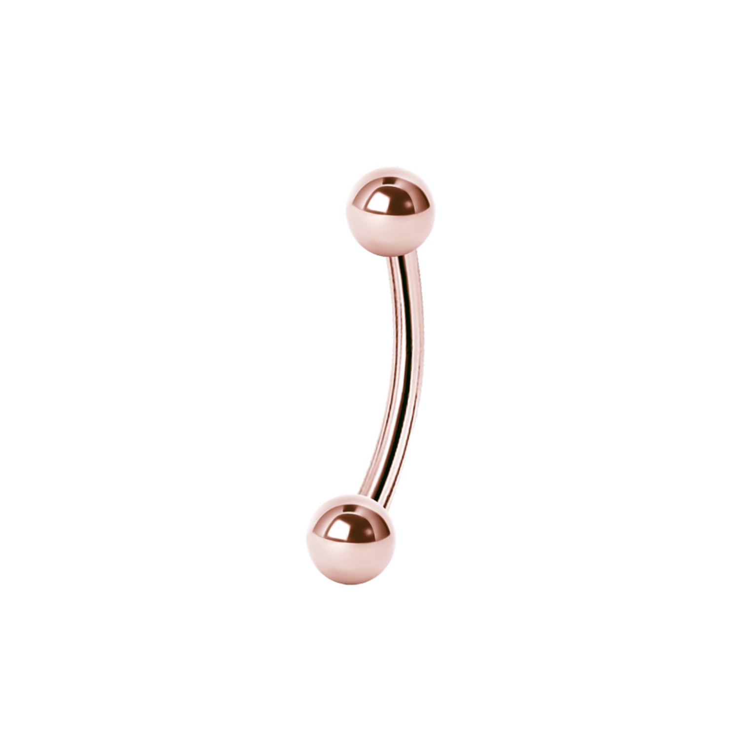 Micro banana - 1,2 mm - 3 mm - roséguld