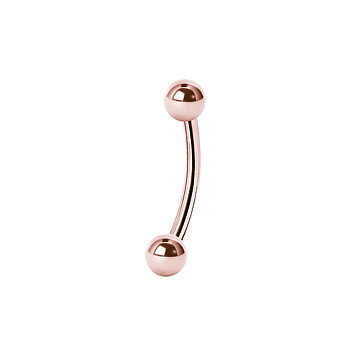 Micro banana - 1,2 mm - 3 mm - roséguld