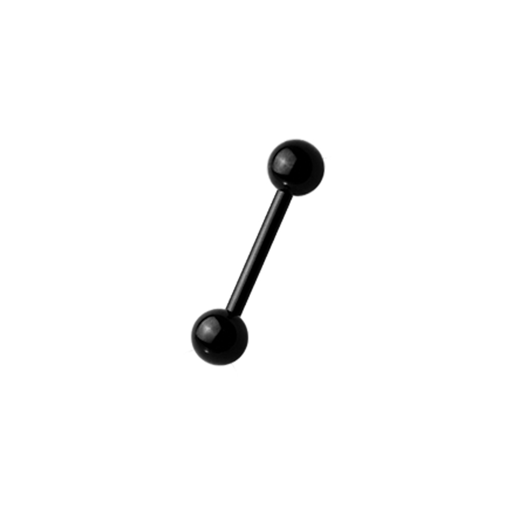 Liten  barbell - 1,2 mm - svart