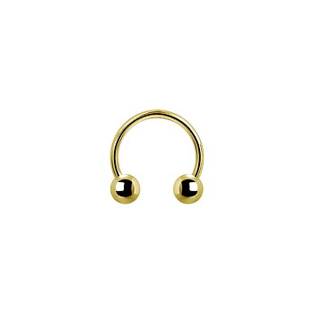 Circular barbell - 1,6 mm - guld pvd