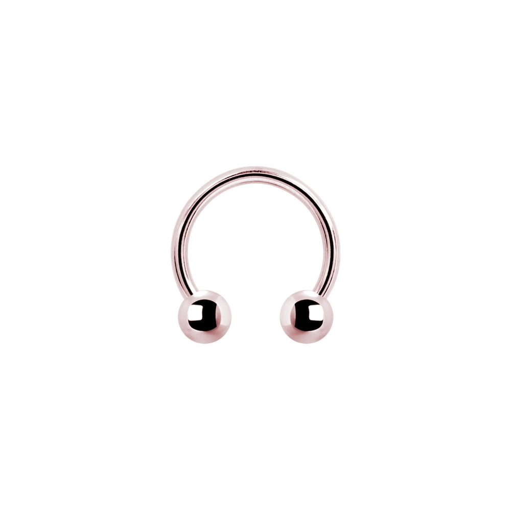 Hästsko barbell - 1,6 mm - roséguld