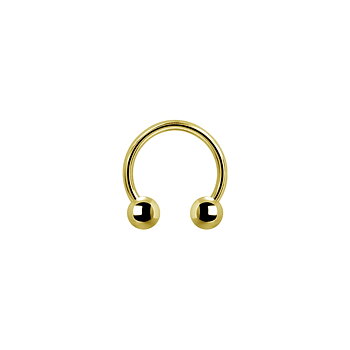 Liten hästsko - 1,2 mm - guld
